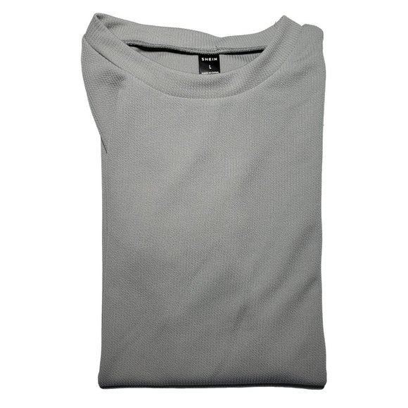 Men's Grey Shein Large Oversize Casual Shirt - Picture 1 of 3